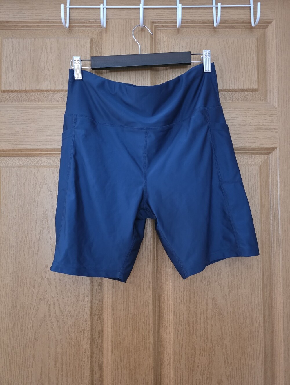 HODO Sports Swim Shorts Size Large 7" Inseam Navy UPF Swim Bottoms NWOT